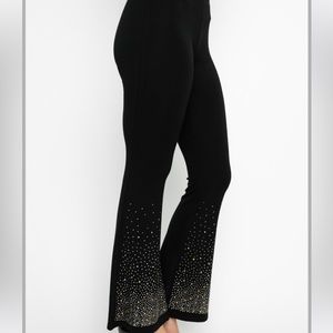 Flared Rhinestone Pants
